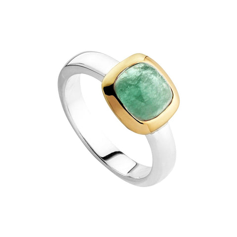 Najo R6904 Aura Green Aventurine Ring