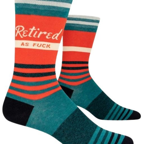 Blue Q - Men's Socks - Retired As F*ck