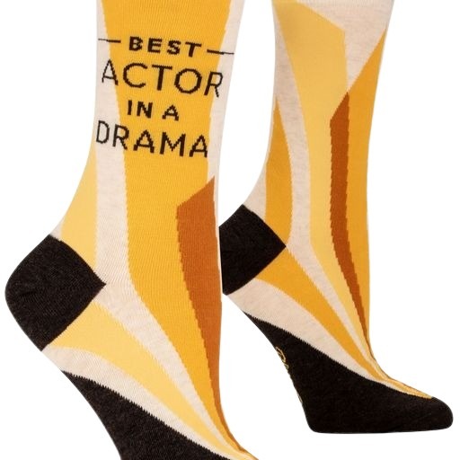 Blue Q - Crew Socks - Best Actor In A Drama