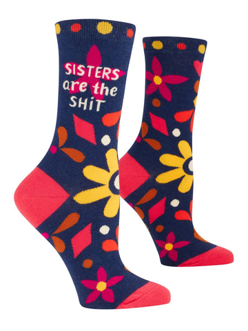 Blue Q - Crew Socks - Sisters Are The Shit