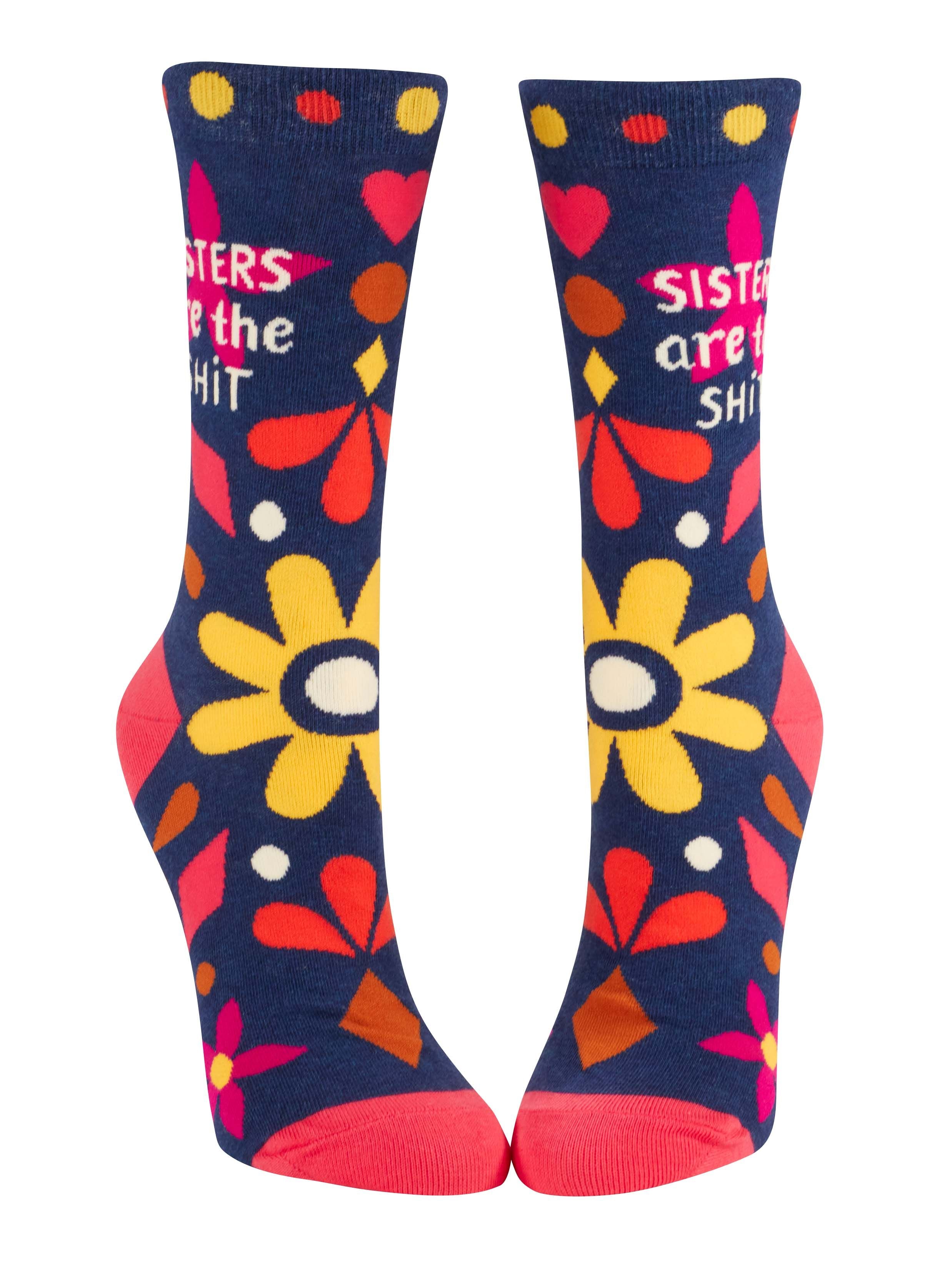 Blue Q - Crew Socks - Sisters Are The Shit
