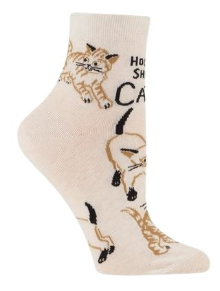 Blue Q - Ankle Socks - Holy Shit, Cats!