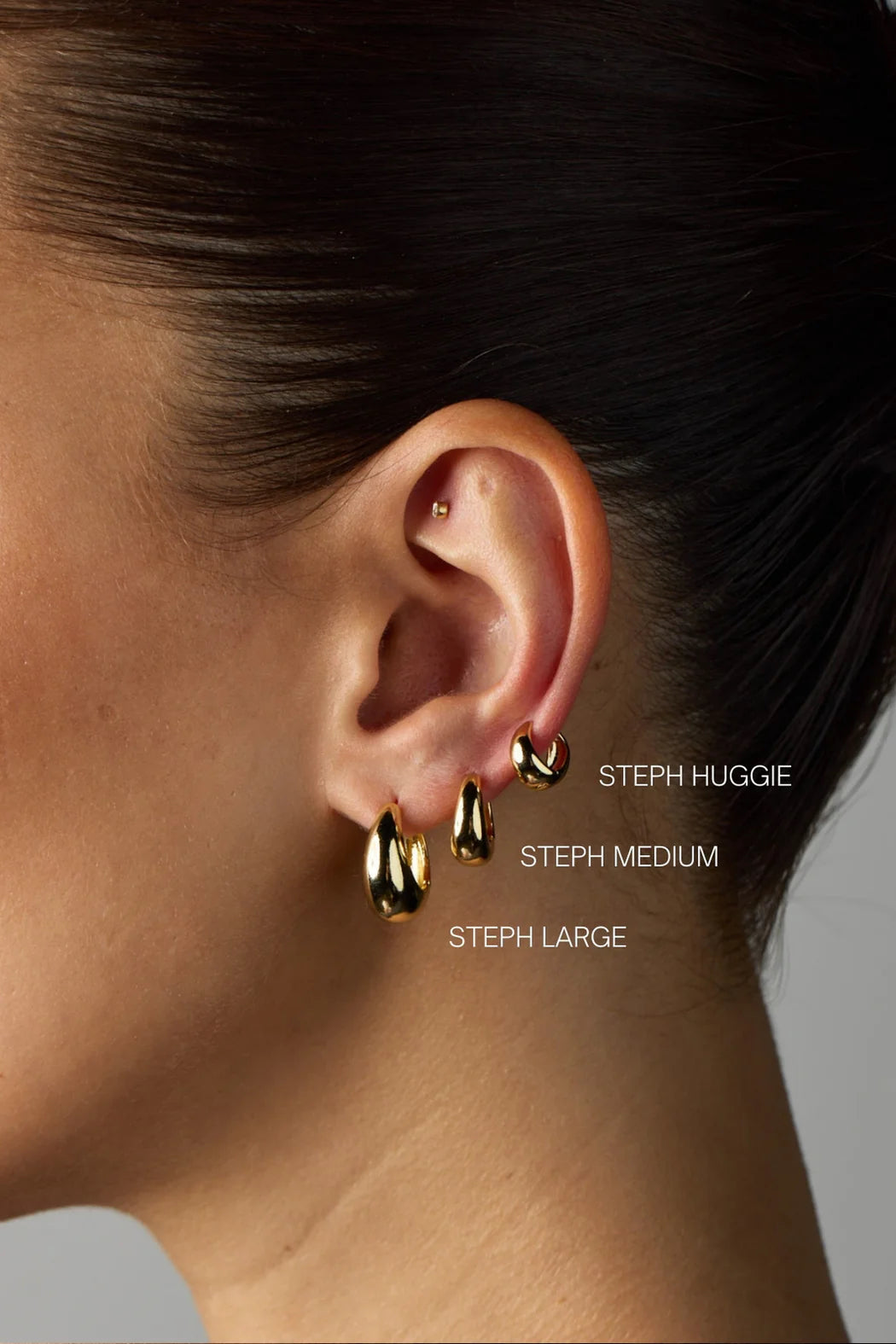 Zafino Steph Hoop Large - Gold or Silver