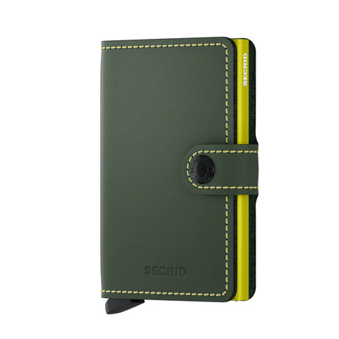 Secrid - Mini Wallet - Matte Green & Lime