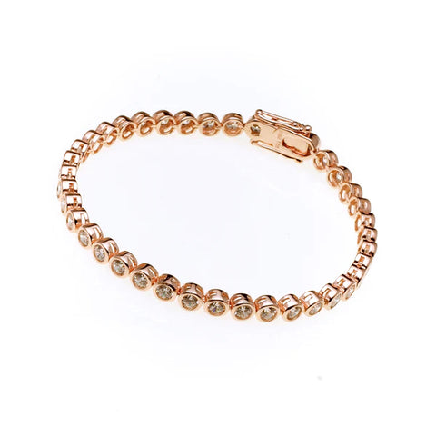 Sybella - Elle Rose Gold Tennis Bracelet