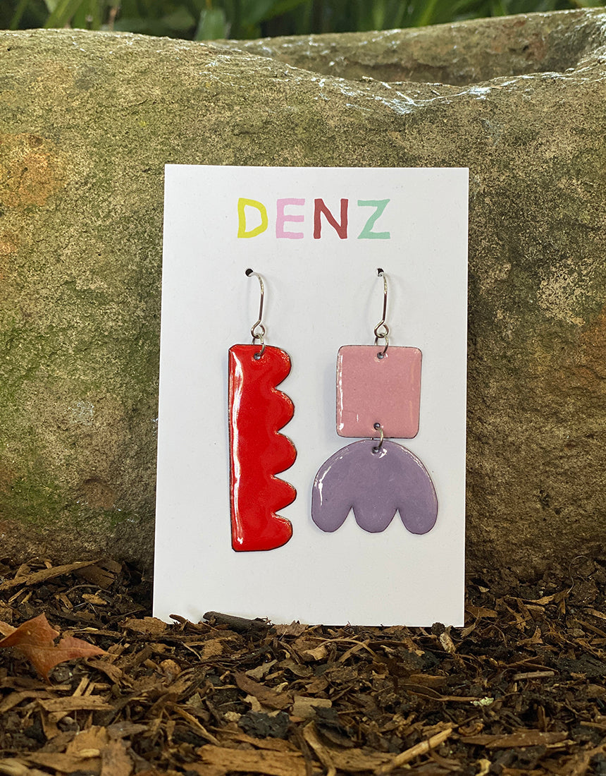 Denz & Co. - Black Forest Cake Earrings
