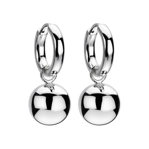 Najo E2569 On and Off Silver Earrings