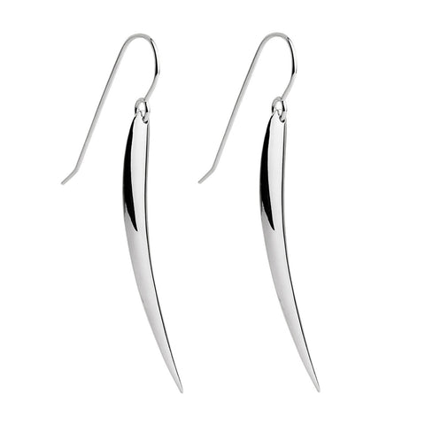 Najo E6872 Silver Leaf Earrings
