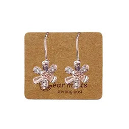 Ear Mints - Cubic Half Flower Hook Earrings