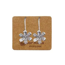Ear Mints - Cubic Half Flower Hook Earrings