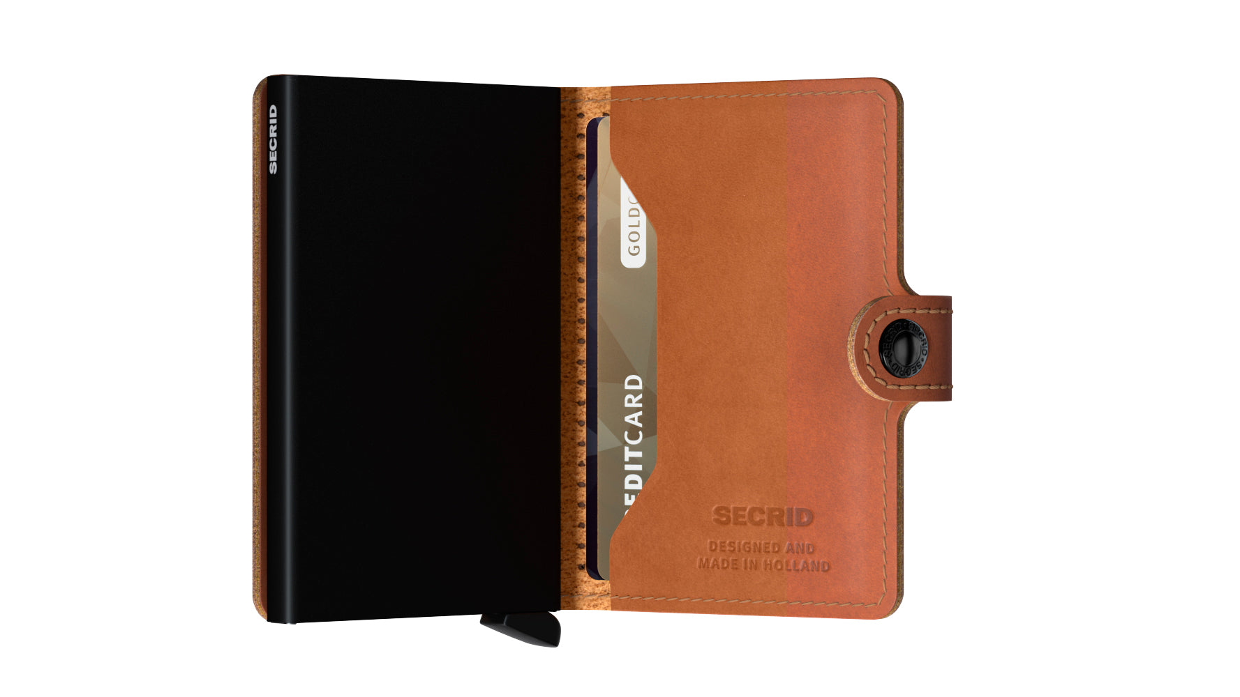 Secrid - Mini Wallet - Perforated Cognac