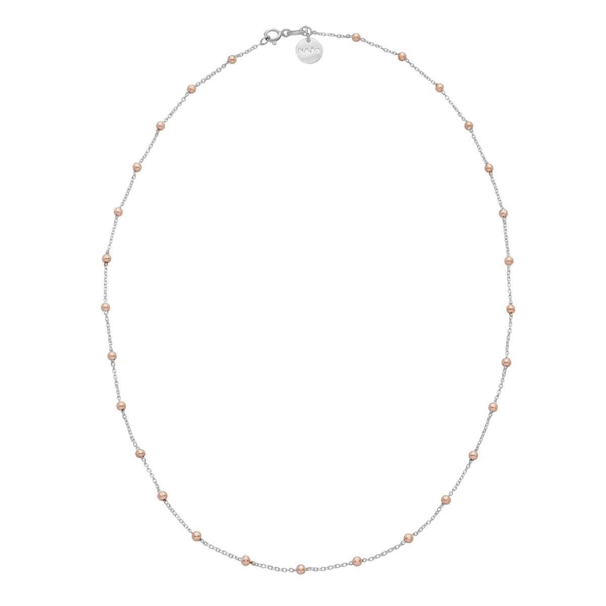 Najo N3243 Algonquin Silver Necklace with Rose Gold