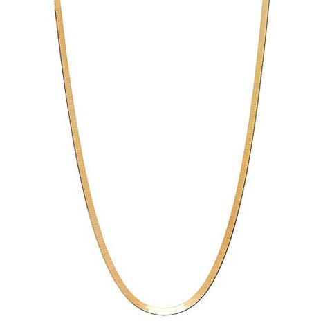 Najo N6559 Herringbone Yellow Gold Necklace
