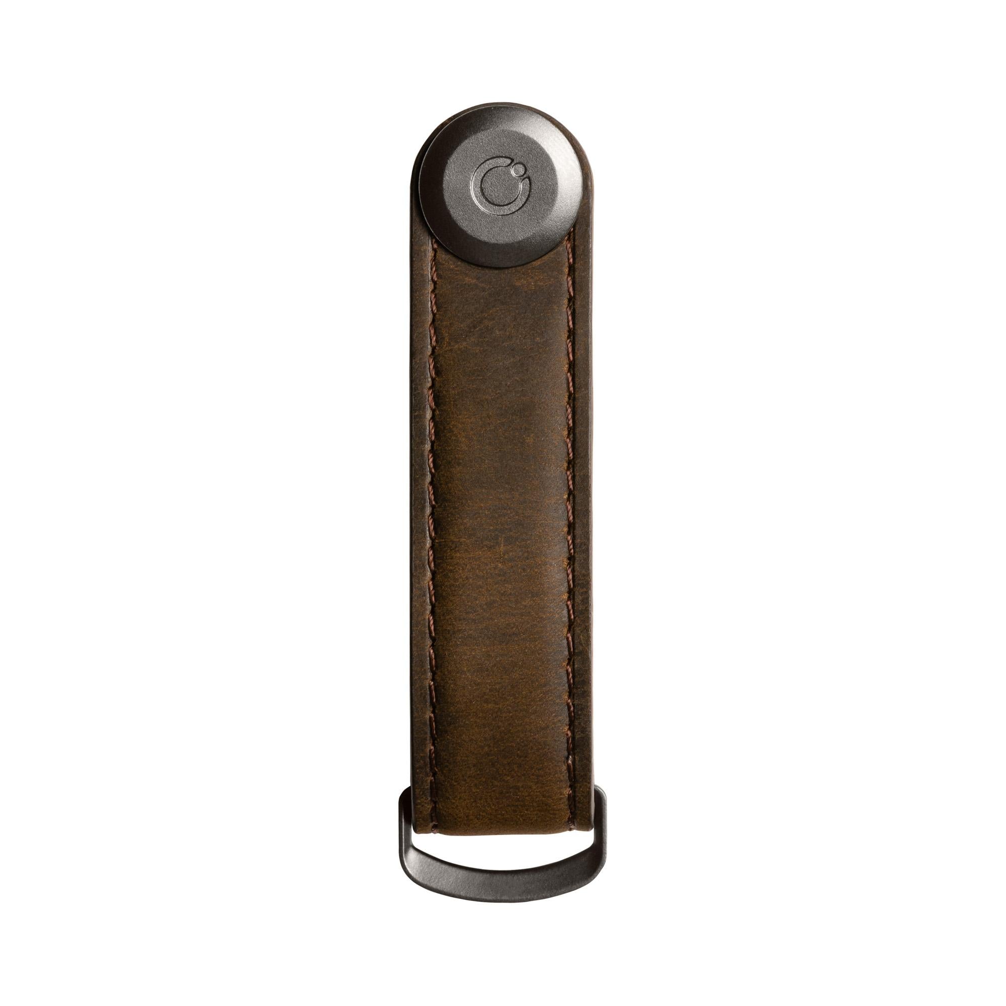Orbitkey - Crazy Horse Leather Oak with Brown Stitching
