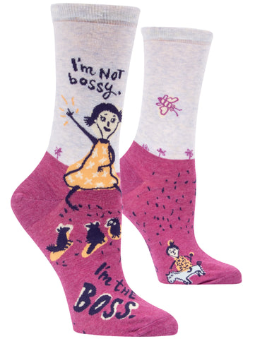 Blue Q - Crew Socks - I'm Not Bossy