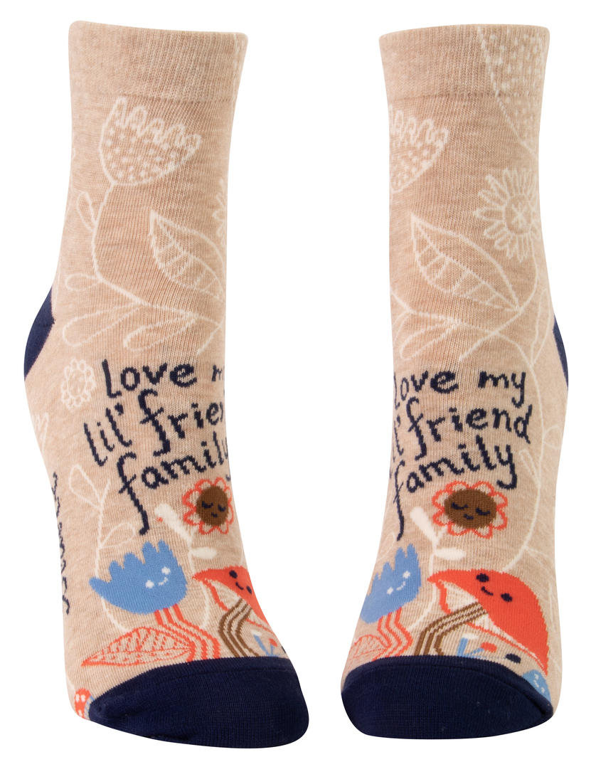 Blue Q - Ankle Socks - Love my Li'l friend Family