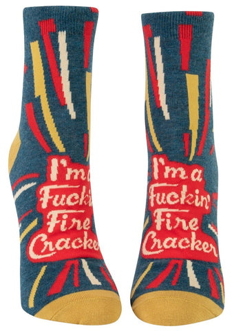 Blue Q - Ankle Socks - Fuckin' Firecracker
